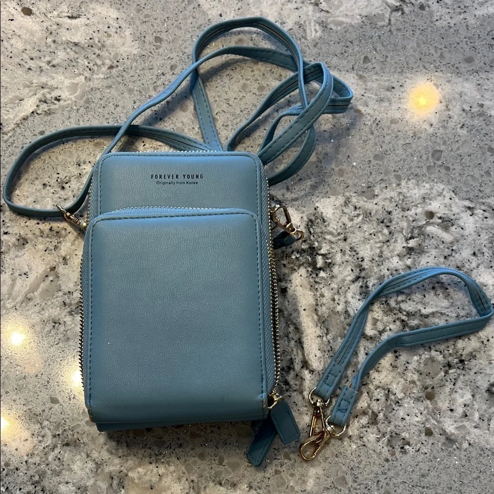 Forever Young Sky Blue Crossbody Bag